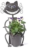 Metal Tabletop Planter - Chessie the Cat Tabletop Planter - Approximately 10 High - Great Mother's Day Gift!
