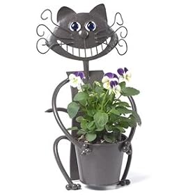 Mini Chessie Cat Metal Planter by Winning Gifts