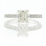 1.43ct Emerald Cut Diamond Engagement Anniversary Ring