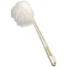 Magnolia Brush 12" Handle Length, Fluffy White Acid-Resistant Yarn Toilet Bowl Mop with Plastic Handle, (Carton of 100)