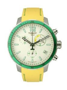 quickster chronograph black dial men's watch t0954491705701