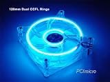 Logisys 120MM Dual Cold Cathode Ring Fan - Blue