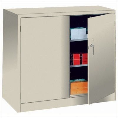 Lyon Counter Height Storage Cabinet 48x24x42 - Gray