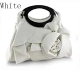 Valentino Inspired. Large flower design. Silver toned hardware. Zippered top closure. Large