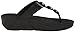 FitFlop Women's Petra Leather Flip Flop, All Black, 6 M US