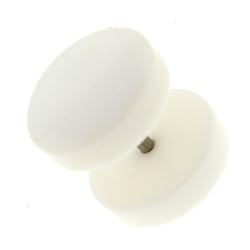 Neon White Acrylic Fake Plug - 16g - 9mm Stud - Sold as a Pair