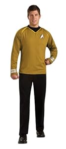 Rubie's Costume Star Trek Into Darkness Grand Heritage Captain Kirk Shirt With Emblem, Gold/Black, X-Large Costume