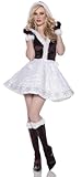 IMAGE OF Ice Fur Eskimo Princess Sequin Mini Dress Costume Adult Medium