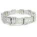 Iced Out CZ 8 12mm Men's Silver Bracelet