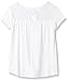 Amy Byer Girls' Big Tie Front Top with Lace Yoke