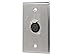 Monoprice 107396 XLR Female 3 -Pin One-Port Zinc Alloy Wall Plate Silver