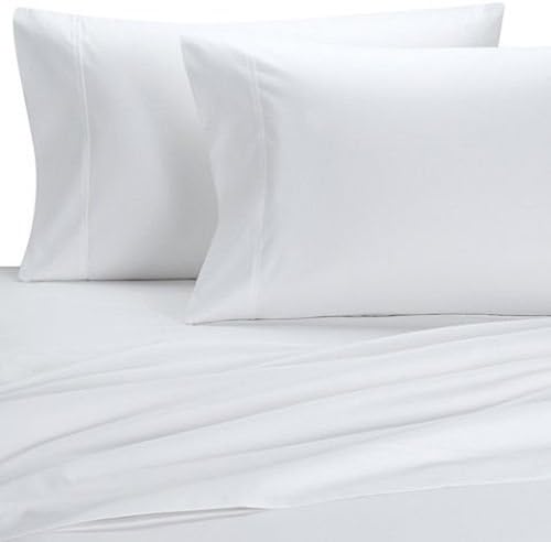 Deluxe and Super Soft Brushed Microfiber Attached Waterbed Sheet Set with Pole Attachment, 3 Piece Super Single Size, White