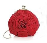 Marie Osmond Collection Red Rose Design Evening Bag