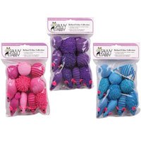 Savvy Tabby Refined Feline Collection Cat Toys violet-color- 10-count