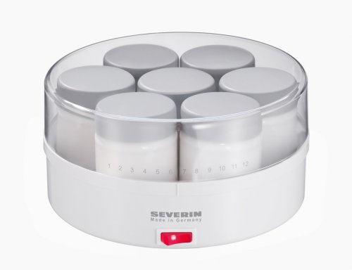 Severin - 3516 - Yaourtière, Blanc / Gris, 13 W, Ronde, 7 Pots