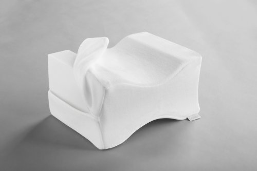 Dormisette Q895 Kniekissen f&uuml;r Seitenschl&auml;fer, atmungsaktiv, 26 x 20 x 14 cm, wei&szlig;