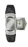 Fendi Spy Petite Braided Leather Bangle Mother-of-Pearl Dial Women's Watch #F901241S