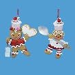 4" Gingerbread Kisses Cookie Girl with Spoon Christmas Ornament