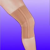 Spiral Stay Compression Support Knee Brace With 4-Way Stretch Beige