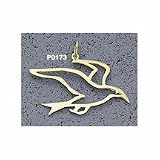 31DpqVbhB9L. SL160  Sea Gull Outline 1 Charm   14KT Gold Jewelry