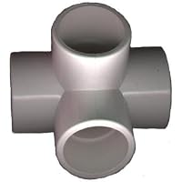 David's Greenhouse 4 Way Elbow for 1/2 Inch PVC Pipe 4 per Order