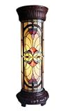 Victorian Design Tiffany Pedestal lamp w/Bronze finish