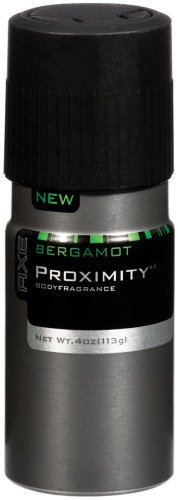 Axe Proximity Deodorant Body Spray, Bergamot, 4-Ounce Cans (Pack of 6)