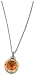 14K White Gold Hand-Crafted Designer Pendant, Enhanced with Pave Set Diamonds, Citrine and Yellow Sapphire, Sliding on a 16'' Cable Chain Necklace.(GH-Color, SI-Clarity, c.t.t.w.0.06CT, Yellow Sapphire 0.66CT, Citrine 3.95CT).