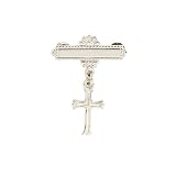 Elegant Baby Cross and Bar Pin