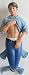 December Diamonds Denim Handsome Young Merman Pulling up his Polo Shirt to Reveal Boxers with DD on the Front, and Amazing 6 pack Abs-School Boy Handsome & Innocence.Denim is Handpainted & Gift Boxed Limited Edition.