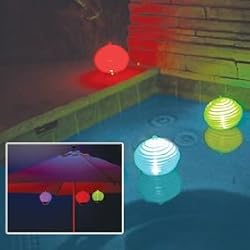 AquaGlow Floating Glow Lantern 2 Pack w/ Color Changing LED Lights 3591