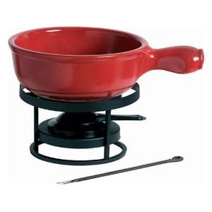 2.6 Quart Fondue Set in Red Flame by Emile Henry