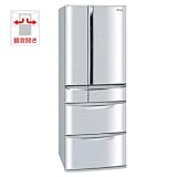 【エコポイント対象商品】パナソニック 550L 6ドア ノンフロン冷蔵庫(シルキーシルバー)Panasonic ECO NAVI NR-F554T-S