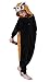 Newcosplay Unisex Children Racoon Pyjamas Halloween Onesie Costume (125)