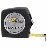 Baltimore Ravens 25-Inch Black Tape Measure