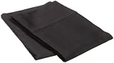 Egyptian Cotton 300 Thread Count Standard Pillowcase Set Solid, Black