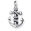 Sterling Silver Mariners Cross Pendant with Antiqued Finish