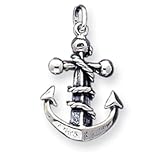 Sterling Silver Mariners Cross Pendant with Antiqued Finish
