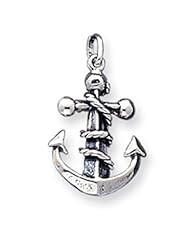 Sterling Silver Mariners Cross Pendant with Antiqued Finish