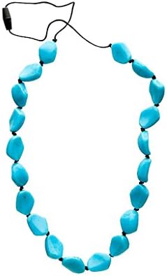 Teething Bling Turquoise Gemstones Teether Necklace