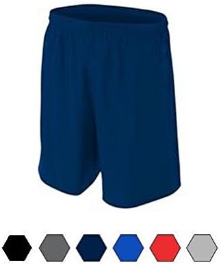 New Woven Soccer Shorts Moisture Wicking Comfort Odor & Stain Resistant (6 Colors, 10 Youth & Adult Sizes)