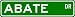 ABATE Street Sign ~ Personalized Family Lastname Sign ~ Gameroom, Basement, Garage Si...
