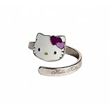 Hello Kitty - K22008AF - Bague Fille - Argent 925/1000 - Violet foncé