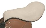 Fleece English Saddle Seat Saver w/ Elastic Bottom