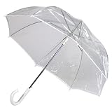 Frankford Automatic Open Clear Umbrella - White