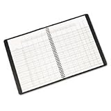 AT-A-GLANCE 80-150-05 Undated class record book, black cover, 10-7/8 x 8-1/4