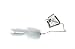 Rabbit Hair Buzzbaits - White Silver 3/8 oz.