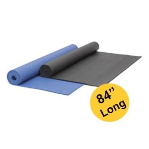 YogaAccessories (TM) Extra Long 1/4'' Deluxe Yoga Mat