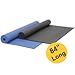 YogaAccessories (TM) Extra Long 1/4'' Deluxe Yoga Mat - Black