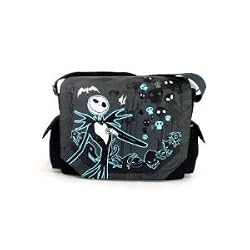 Tim Burton's the Nightmare Before Christmas - Full Size Messenger Bag - Skull Head